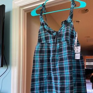 Volcom plaid dress size large